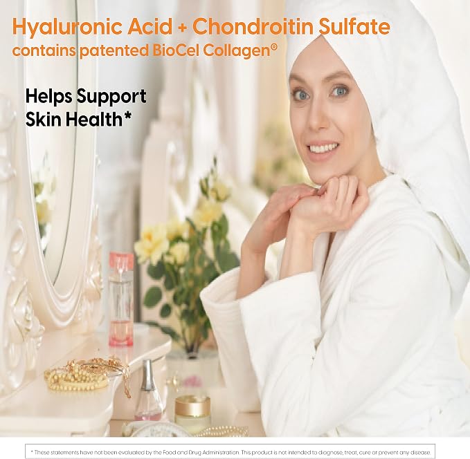 Doctor's Best Hyaluronic Acid with Chondroitin Sulfate, Non-GMO, 60 Tablets