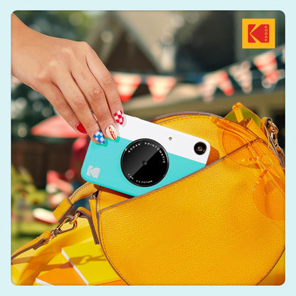 KODAK Printomatic Full-Color Instant Print Digital Camera, Zink 2x3" (5.1x7.5 cm) Sticky-Back Photo Paper, 5MP, Portable, Creative Fun Gift for Birthday, Christmas, Holiday, Blue