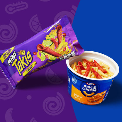 Takis Mini Assorted Variety Pack Rolled Tortilla Chips, 25 Count | (15) Fuego and (10) Blue Heat, Bite Size, 1.23oz Individual Bags for Snacking and Lunchboxes