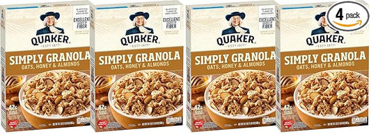 Quaker Simply Granola Honey & Almond,(Pack of 4)