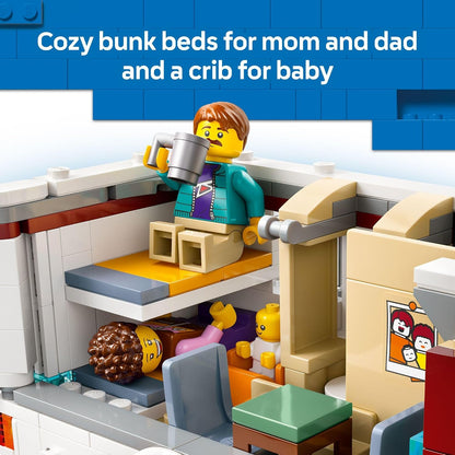 LEGO City Holiday Adventure Camper Van Building Toy Set - Vacation Toy for Kids, Boys and Girls, Ages 6+ - Includes 3 Minifigures and Accessories - Gift Idea for Birthdays & Holidays - 60454