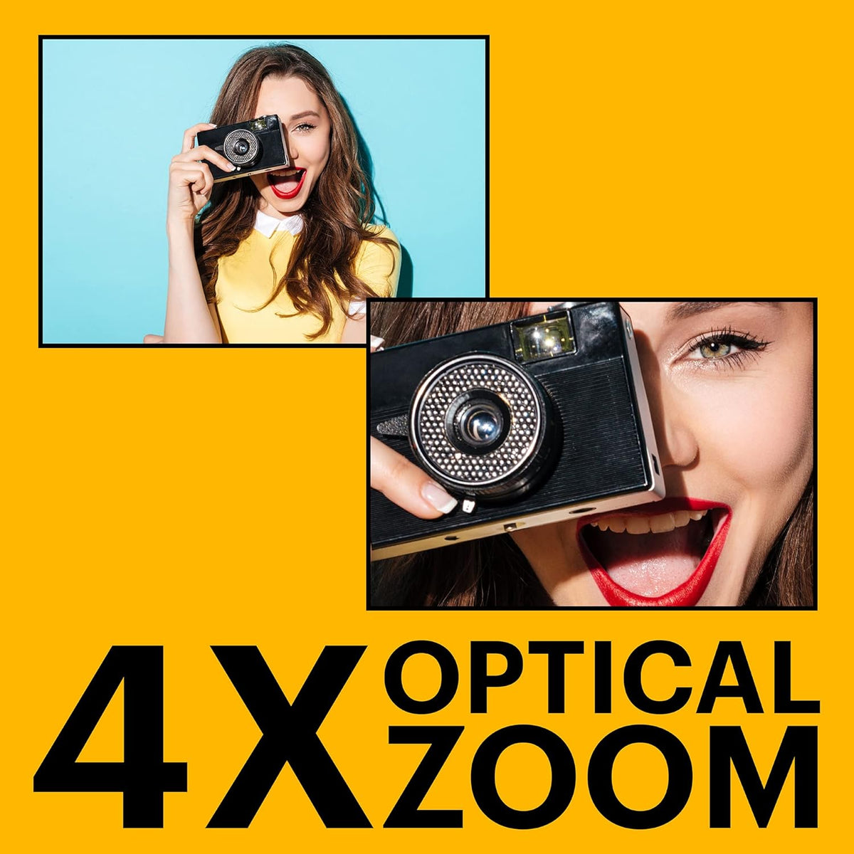 Kodak PIXPRO FZ45 Digital Camera, 16MP Point & Shoot (Black)