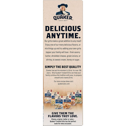 Quaker Instant Grits, 4 Flavor Variety Pack, 0.98oz Packets (10 Pack)