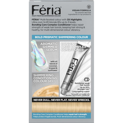 L'Oreal Paris Feria Multi-Faceted Shimmering Permanent Hair Color, 11.21 Bad to the Blonde (Ultra Pearl Blonde), Pack of 1 Hair Dye Kit