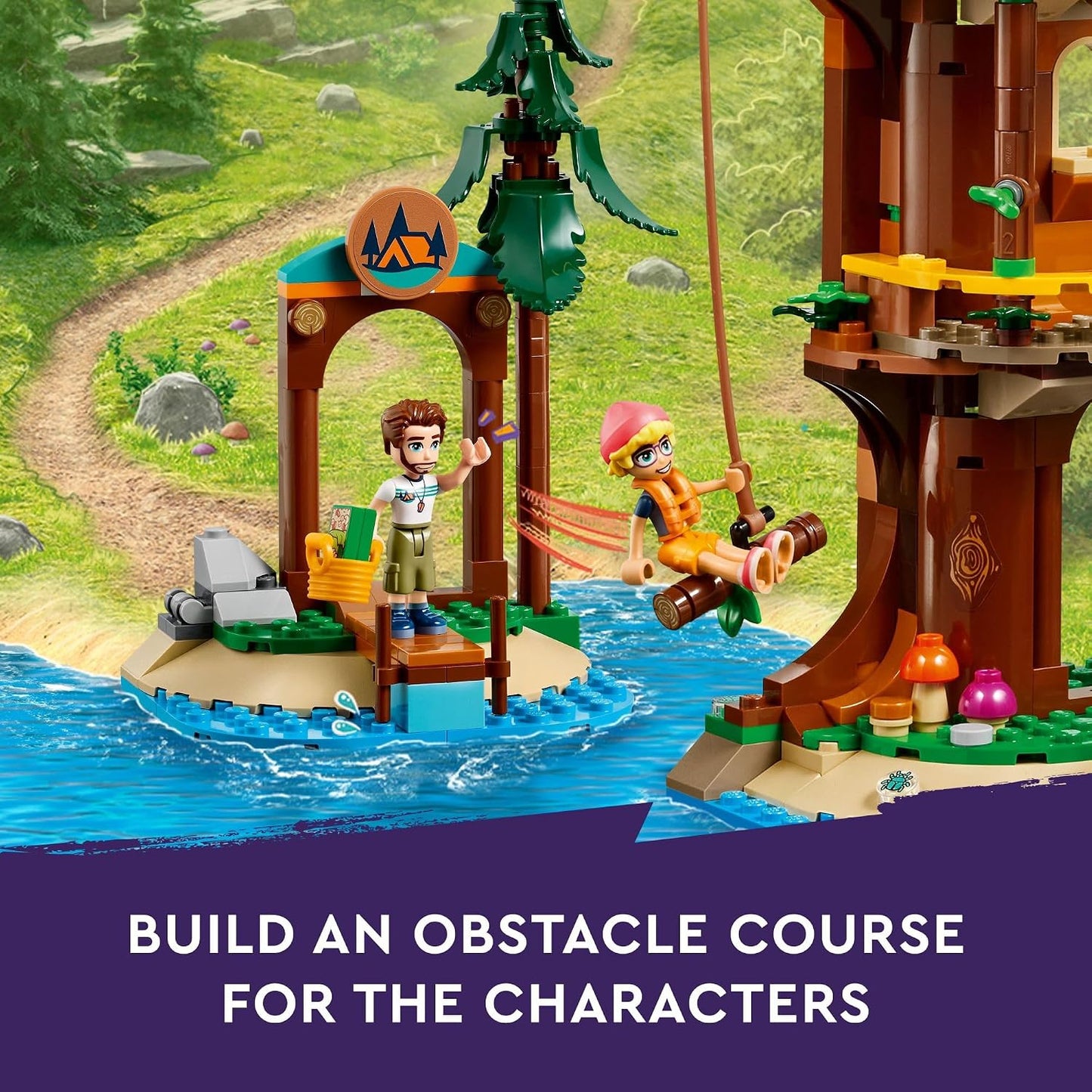 LEGO Friends Adventure Camp Tree House 42631 | Back to School Gift for Students, Building Toy, Girls & Boys, Ages 8+, Toy Figures & Playset, 1128 pieces, W/ 5 Minidolls