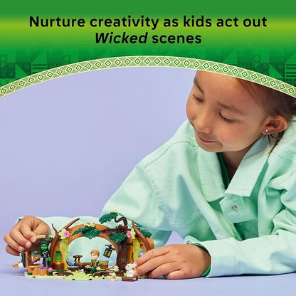 LEGO Wicked Elphaba’s Retreat Building Toy - Elphaba & Fiyero Toy Figures and Playset with Forest Friends - Pretend Play Building Blocks for Kids, Ages 7+ - Wicked Gift for Girls & Boys - 75687