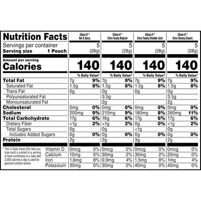 Cheez-It Variety Pack Baked Snack Crackers, Lunch Snacks (20 Packs)