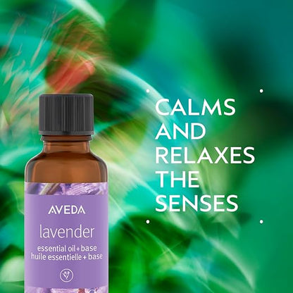 Aveda Lavender Essential Oil + Base | Calming Aroma | For Body & Bath, 1 Fl Oz