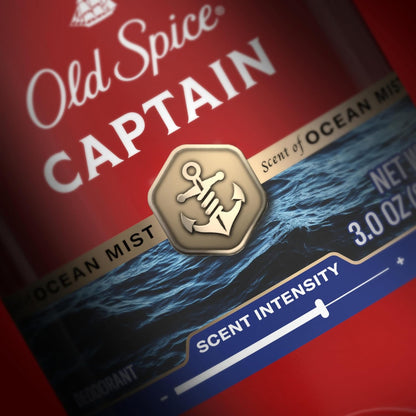 Old Spice Aluminum Free Deodorant for Men, 24/7 Odor Protection & Signature Scent Control, 24/7 Freshness & Lasting Scent, Captain with Bergamot Scent, 3.0 oz (Pack of 2)