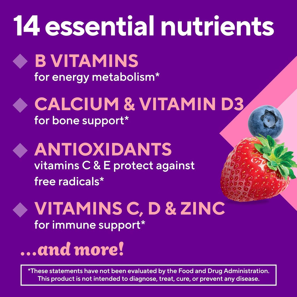 Vitafusion Women's Multivitamin Gummy Sugar Free | 90 Gummies