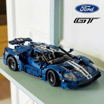 LEGO Technic 2022 Ford GT Building Set for Adults - Collectible Kit W/Authentic Features, Ages 18+ - 1:12 Scale - Gifts for Men & Women - Display as Bedroom or Home Decor - 42154