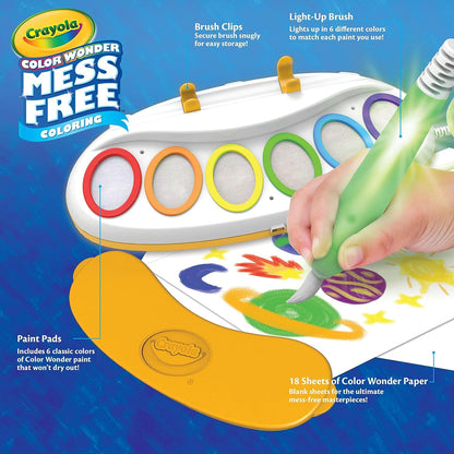 Crayola Color Wonder Magic Light Brush, Mess Free Painting for Kids, Age 3+ | Toddler Paint Set, Learning Art Toys, Birthday, Holiday Gifts for Girls & Boys, Arts & Crafts, Kids