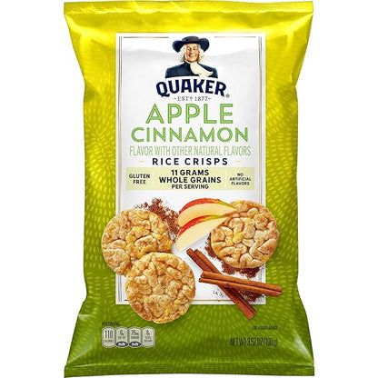 Quaker Rice Cake Apple Cinnamon, 3.52 Oz