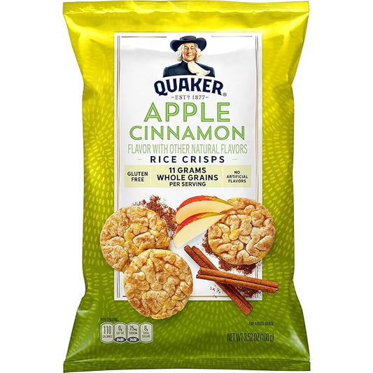 Quaker Rice Cake Apple Cinnamon, 3.52 Oz
