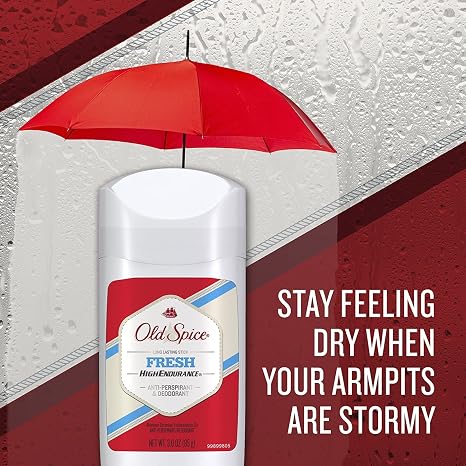 Old Spice High Endurance Invisible Solid Antiperspirant and Deodorant for Men, Fresh Scent - 3 Oz / 85g x 6 Pack (package may vary)