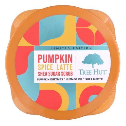 Tree Hut Pumpkin Spice Latte Shea Sugar | Exfoliating Body Scrub Removes Dead, Dry Skin for a Soft & Hydrated Feel | Limited Edition Fall | Nourishing Essential Body Care | 18 fl oz.