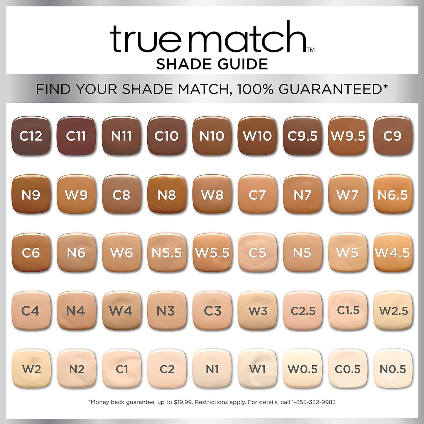 L'Oreal Paris Makeup True Match Super-Blendable Liquid Foundation, Light Ivory W2, 1 Fl Oz, 1 Count