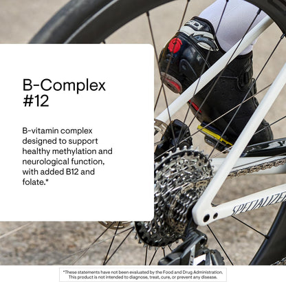 THORNE B-Complex #12, 8 Active B Vitamins & Choline, 60 Capsules