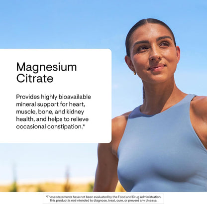 THORNE Magnesium Citrate Powder, 250 mg, Citrus Berry, 60 Servings