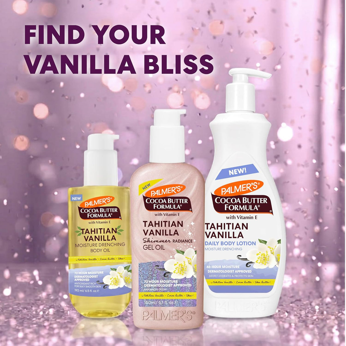 Palmer's Cocoa Butter Formula, Tahitian Vanilla Shimmer Gel Oil (5.1 fl oz)