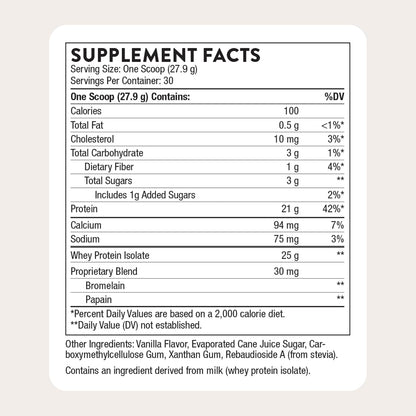 Thorne Whey Protein Isolate, Balanced Amino Acids Profile, 30 Servings