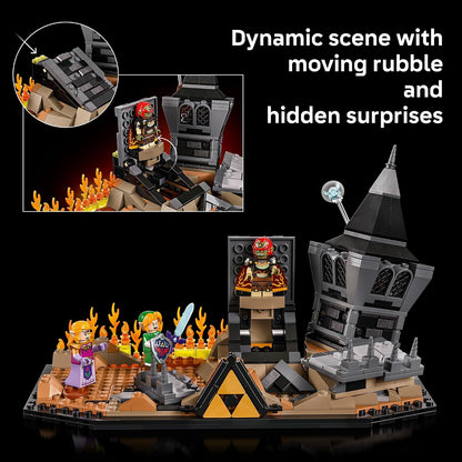 LEGO The Legend of Zelda: Ocarina of Time – The Final Battle - Building Set for Adults, Ages 18+ - Nintendo Collectible with Link & Zelda Minifigures - Bedroom or Game Room Decor - 77093