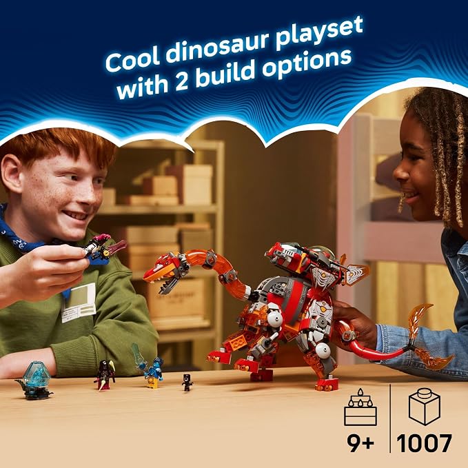 LEGO DREAMZzz Dino Jet Dinosaur Building Toy for Boys & Girls - Pretend Play Set for Kids, Ages 9+, W/2 Build Options - Includes 4 Minifigures - Gift Idea for Birthdays - 71514