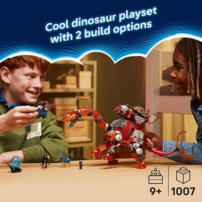 LEGO DREAMZzz Dino Jet Dinosaur Building Toy for Boys & Girls - Pretend Play Set for Kids, Ages 9+, W/2 Build Options - Includes 4 Minifigures - Gift Idea for Birthdays - 71514
