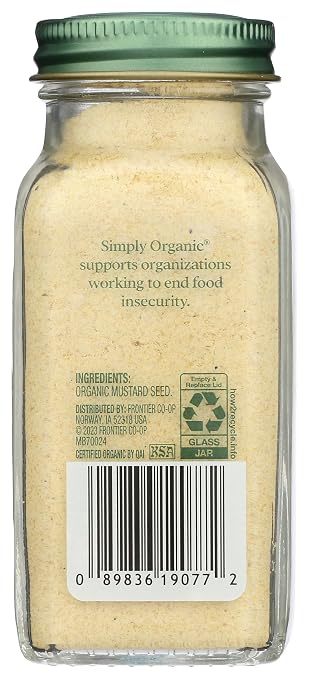 Simply Organic Organic Ground Mustard, 2.65 OZ