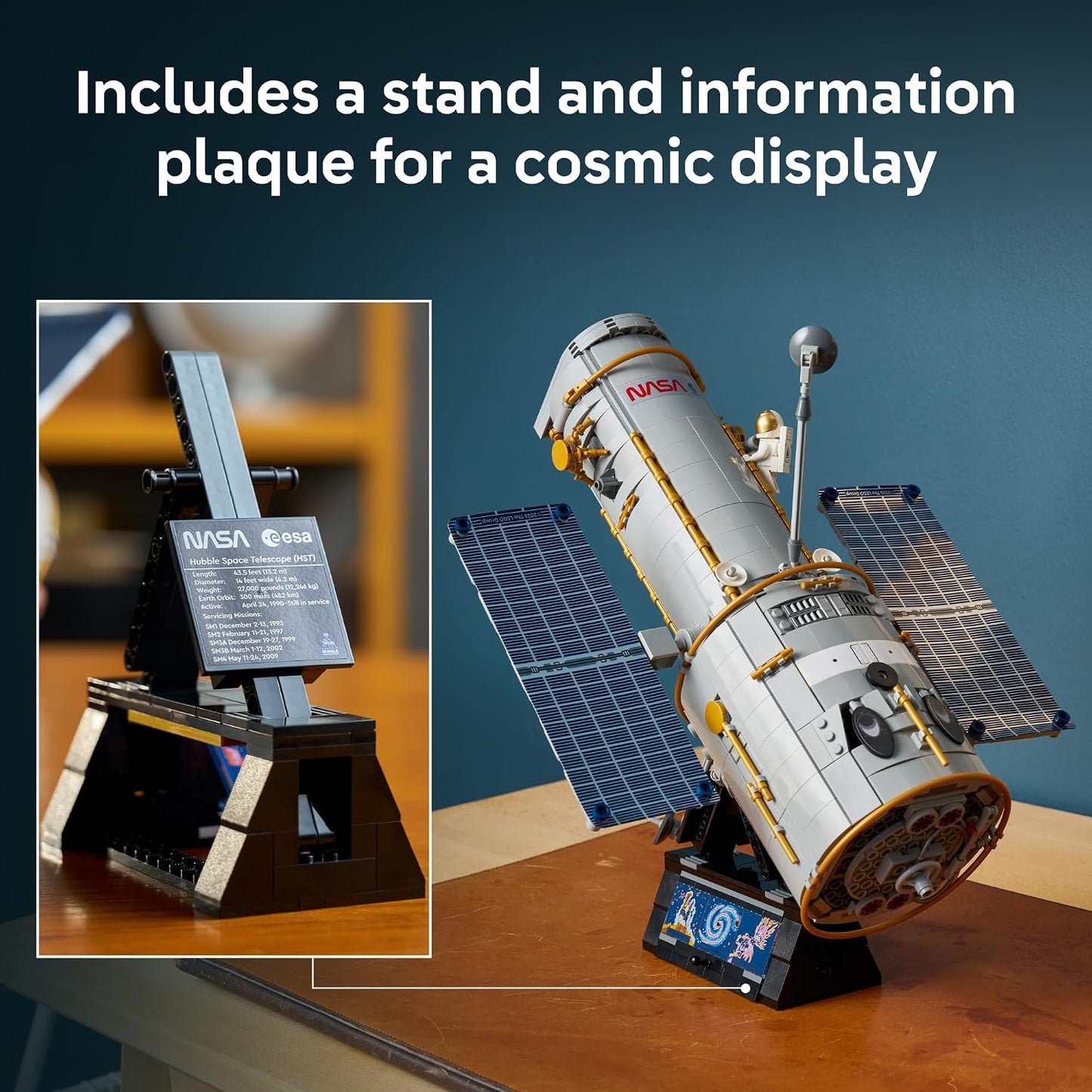 LEGO Icons Hubble Space Telescope 11382 | Building Sets for Adults, Ages 18+, Space Model Decor, Home Office or Book Shelf Display, 1252 pieces, Gift Idea