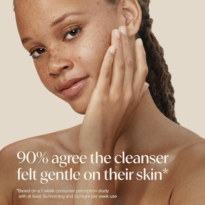 Aveeno Calm + Restore Nourishing Oat Face Cleanser, Daily Hydrating Facial Cleanser for Sensitive Skin with Nourishing Oat & Feverfew, Hypoallergenic, Non-Comedogenic, Fragrance-Free, 7.8 Fl Oz