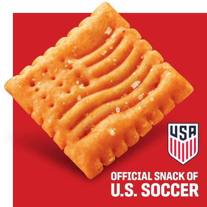 Cheez-It Baked Snack Crackers, July 4 Snacks, U.S. Soccer Sponsor, Flags and Stars, 12.4oz Box (1 Box)