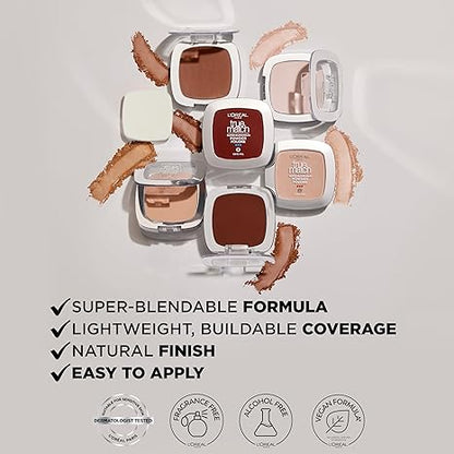 L'Oreal Paris True Match Super Blendable Oil Free Powder Foundation, C12 Deep, 0.33 oz