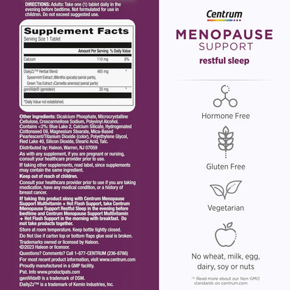 Centrum Restful Sleep Menopause Support Tablets, 28 Count