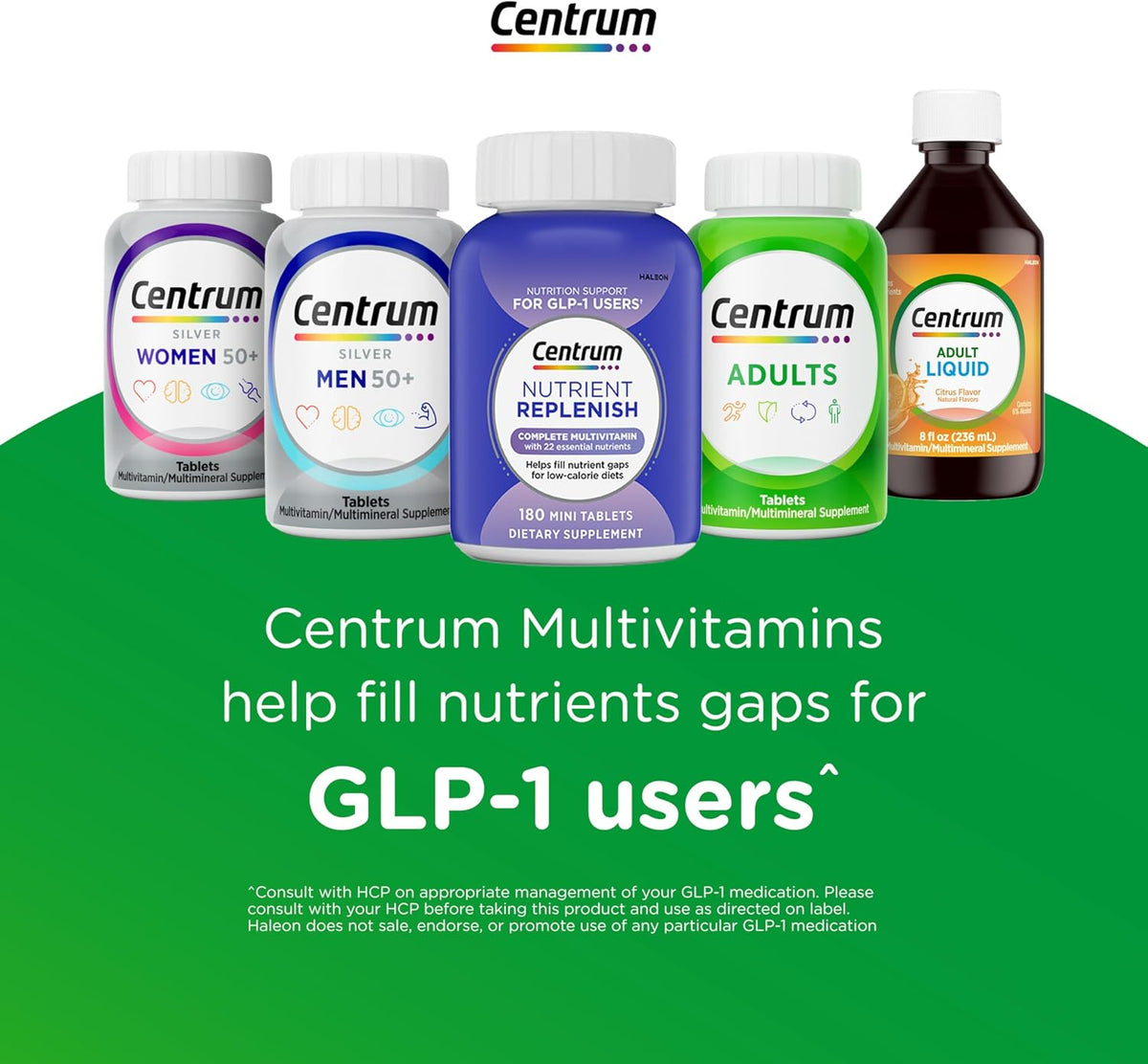 Centrum Silver Multivitamin for Adults 50 and Over, 80 Tablets