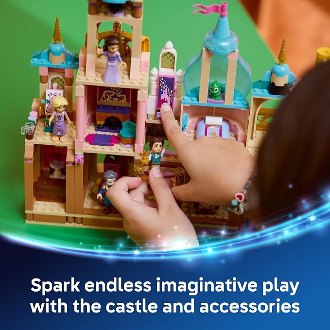LEGO Disney Princess Rapunzel's Castle 43297 | Building Toys for Girls & Boys, Ages 6+, Princess Castle Playset, Movie Character Figures, 676 pieces, Gift for Birthdays