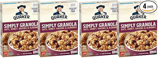 Quaker Simply Granola Honey & Raisin,24.1 Oz,(Pack of 4)