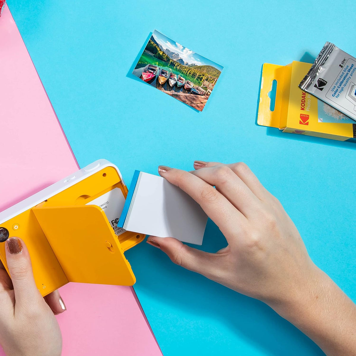 KODAK 2x3 Premium Sticky-Backed ZINK Photo Paper (20 Sheets) - Compatible With Kodak Step, Step Slim, Printomatic, Printomatic+, Smile+, Step Touch