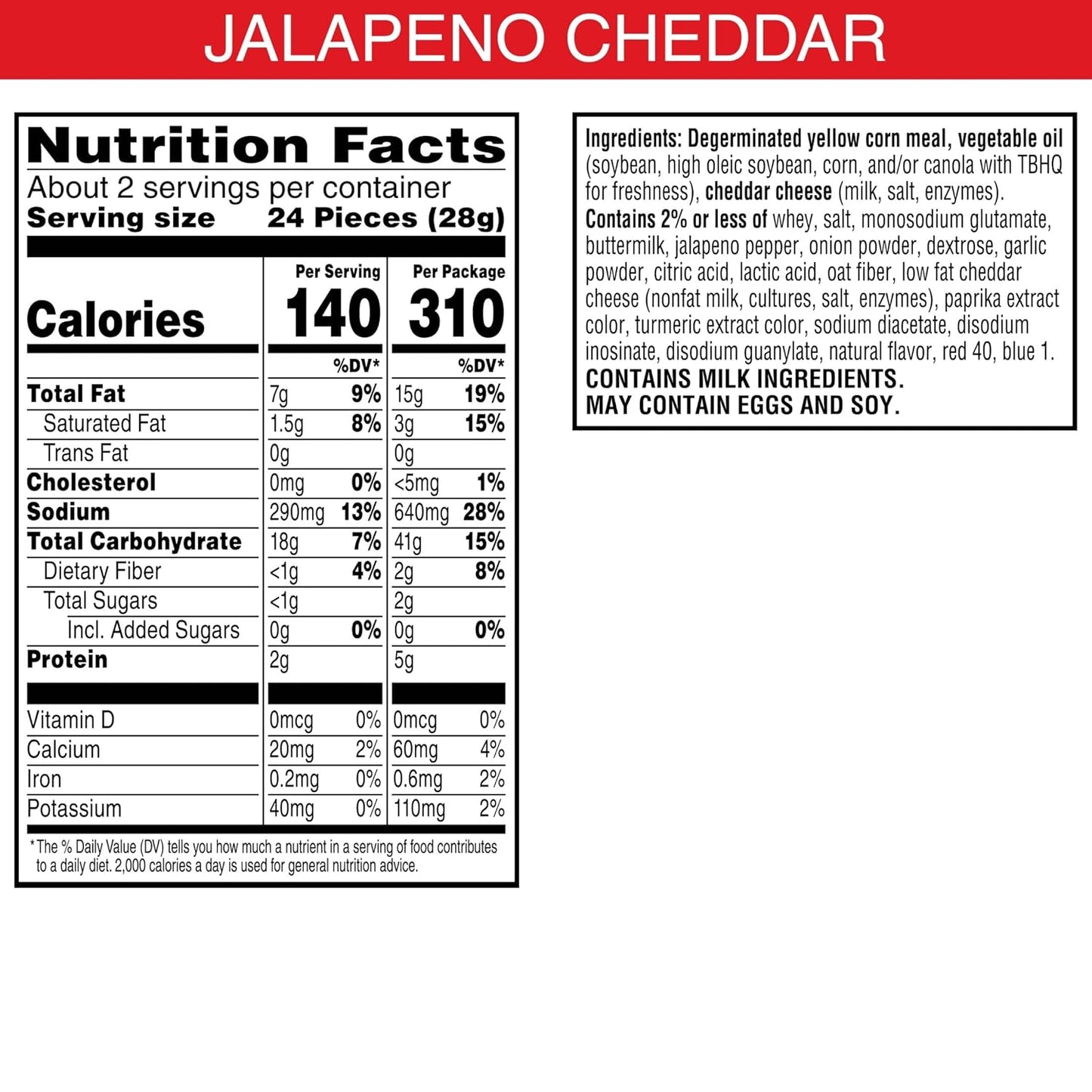 Cheez-It Crunch Cheesy Baked Snacks, Lunch Snacks, Zesty Jalapeno Cheddar (6 Pouches)
