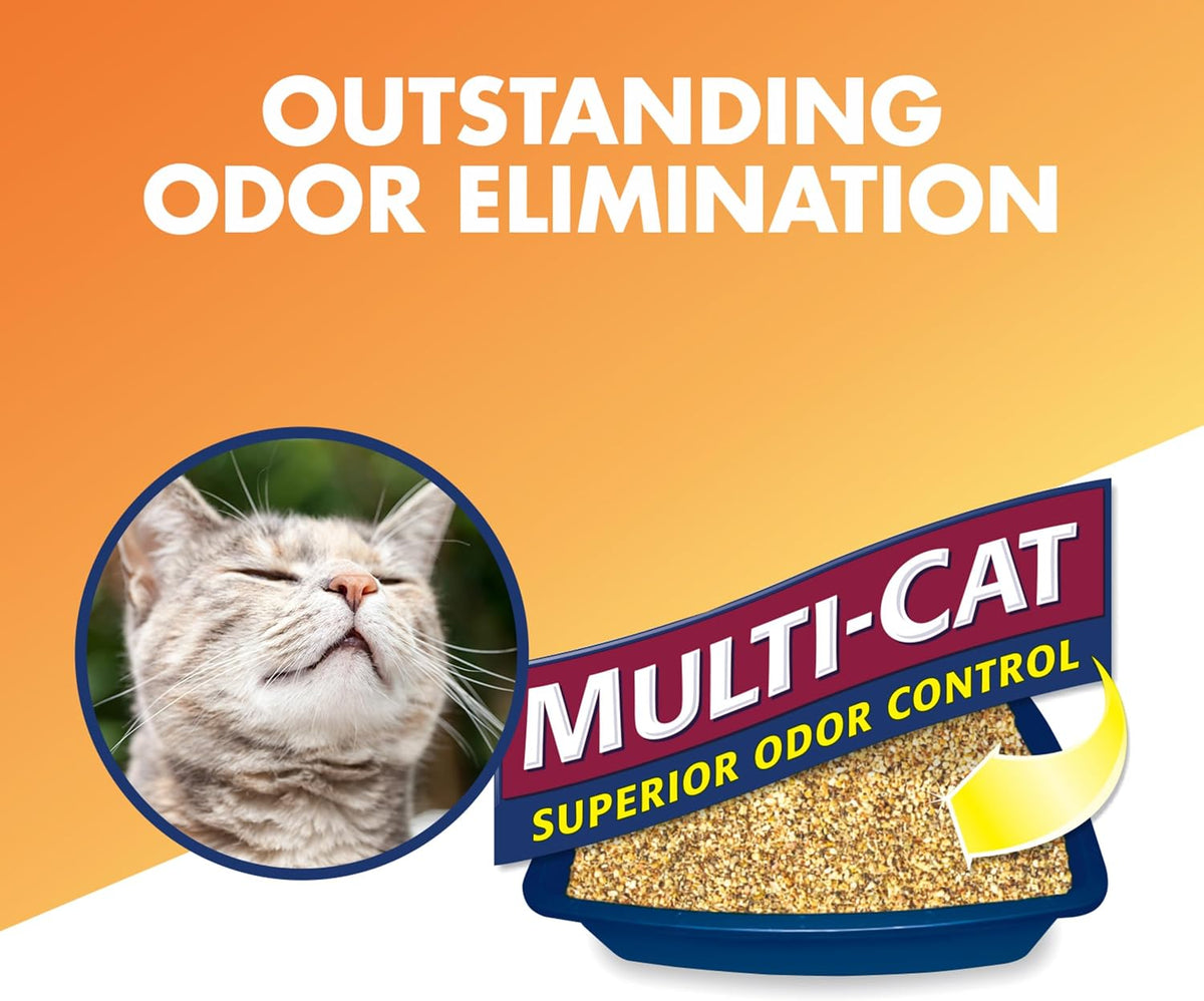 ARM & HAMMER Naturals Clumping Cat, Litter Odor Control, Multi Cat Litter, 18 lb. Bag (Pack of 2)