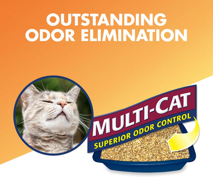 ARM & HAMMER Naturals Clumping Cat, Litter Odor Control, Multi Cat Litter, 18 lb. Bag (Pack of 2)