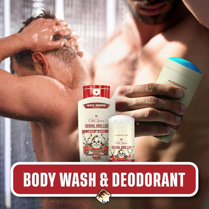 Old Spice Aluminum Free Deodorant for Men, Summerdudes, 24/7 Odor Protection w/Daily Use, 24/7 Sunny Freshness & Long Lasting Scent, Smooth Glide, Serial Griller with Charred Marshmallow Scent, 3.0 oz