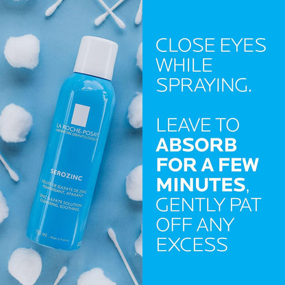 La Roche-Posay Serozinc Zinc Face Toner for Oily Skin, Face Spray, 5oz