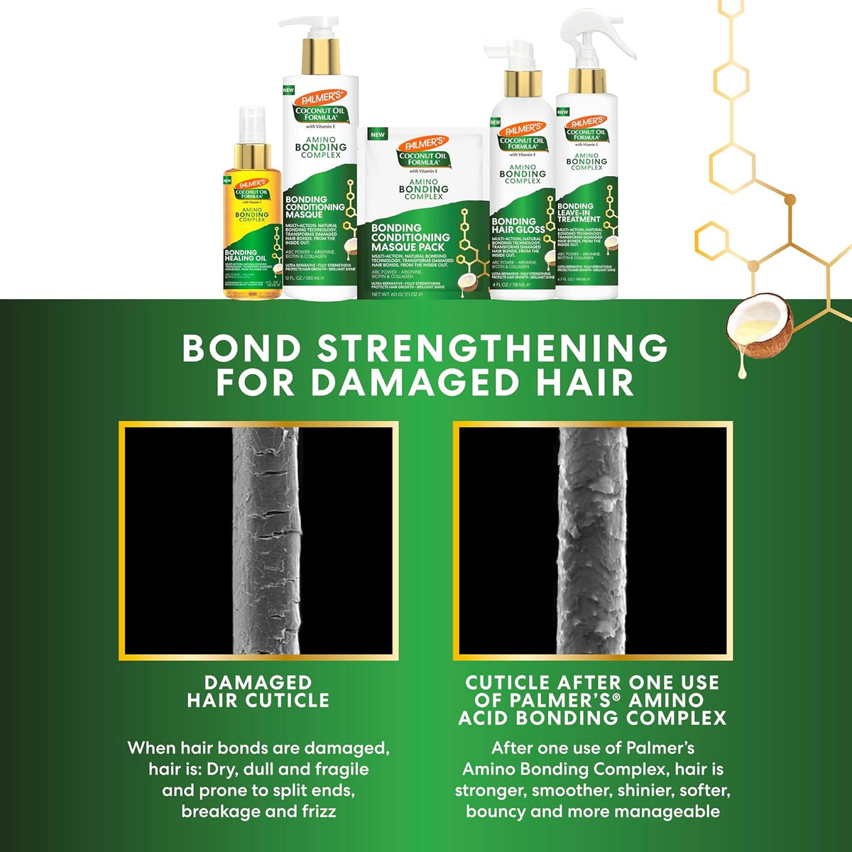Palmer's Amino Bonding Hair Mask, Intense Conditioning Masque (12 oz)
