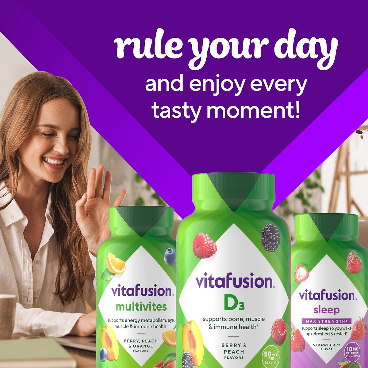 Vitafusion Vitamin D3 Gummies | 2000 IU (50 mcg) Per 2 Gummies