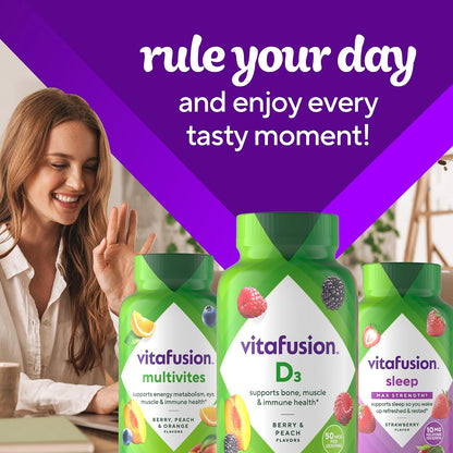 Vitafusion Vitamin D3 Gummies | 2000 IU (50 mcg) Per 2 Gummies