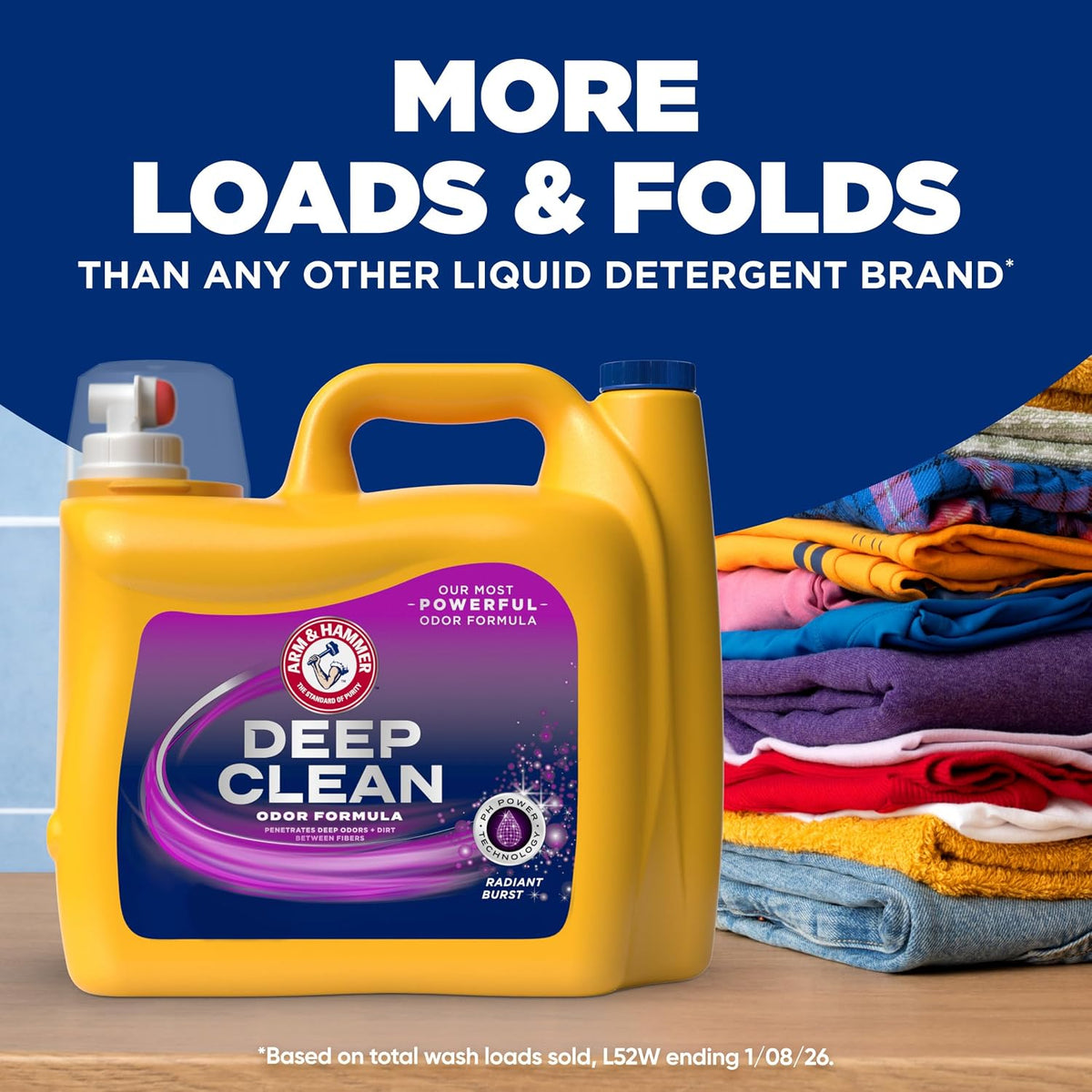 ARM & HAMMER Deep Clean Odor Formula Liquid Laundry Detergent