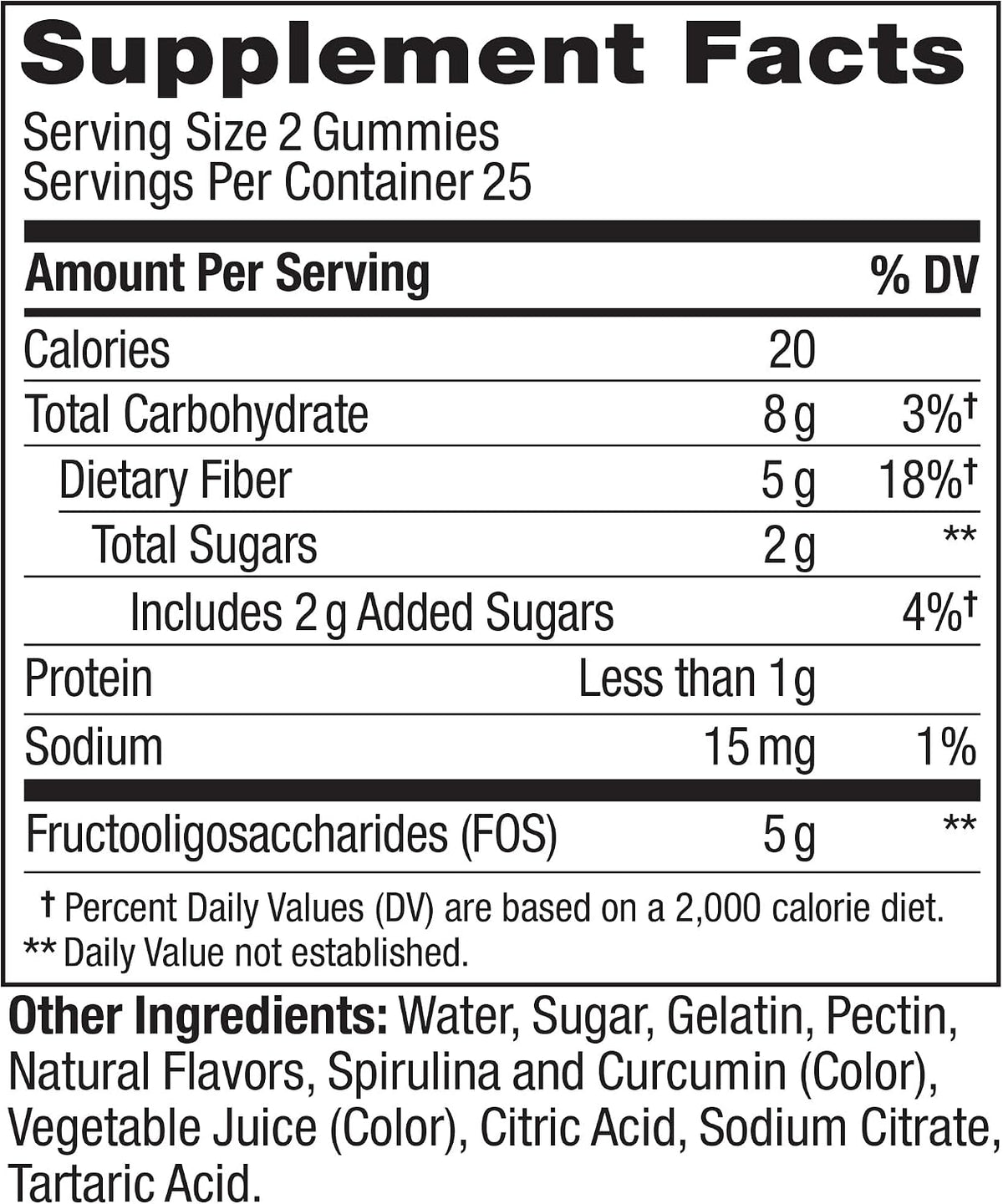 OLLY Fiber Gummy Rings, Digestive Health Supplement, Berry Melon - 50 Count