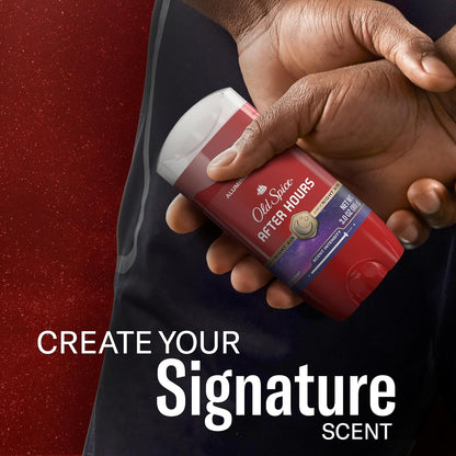 Old Spice Aluminum Free Deodorant for Men, 24/7 Odor Protection, 24/7 Freshness & Lasting Scent, Afterhours with Spice Scent, 3.0 oz (Pack of 3)