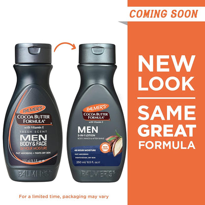 Palmer's Men's Face Moisturizer & Body Lotion, Cocoa Butter Formula, 8.5 Oz